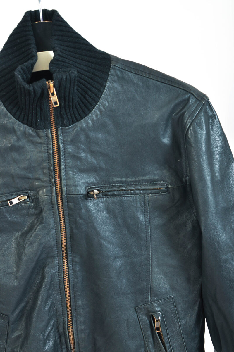 Vintage 00s real leather jacket - Image 3
