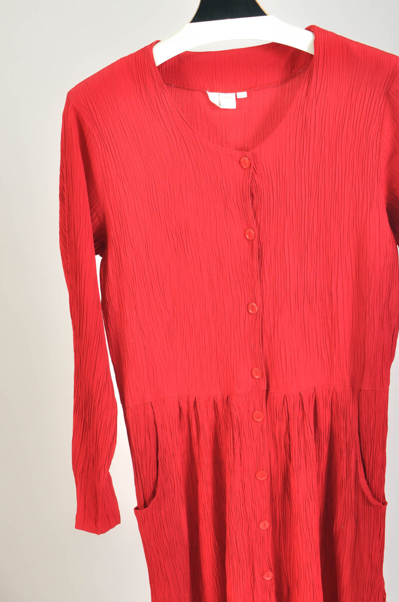Vintage 90s maxi dress in red - Image 3