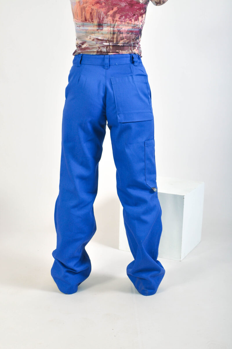 Vintage 90s worker trousers in blue - Image 4