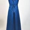 Vintage 00s maxi evening dress in navy - Image 5