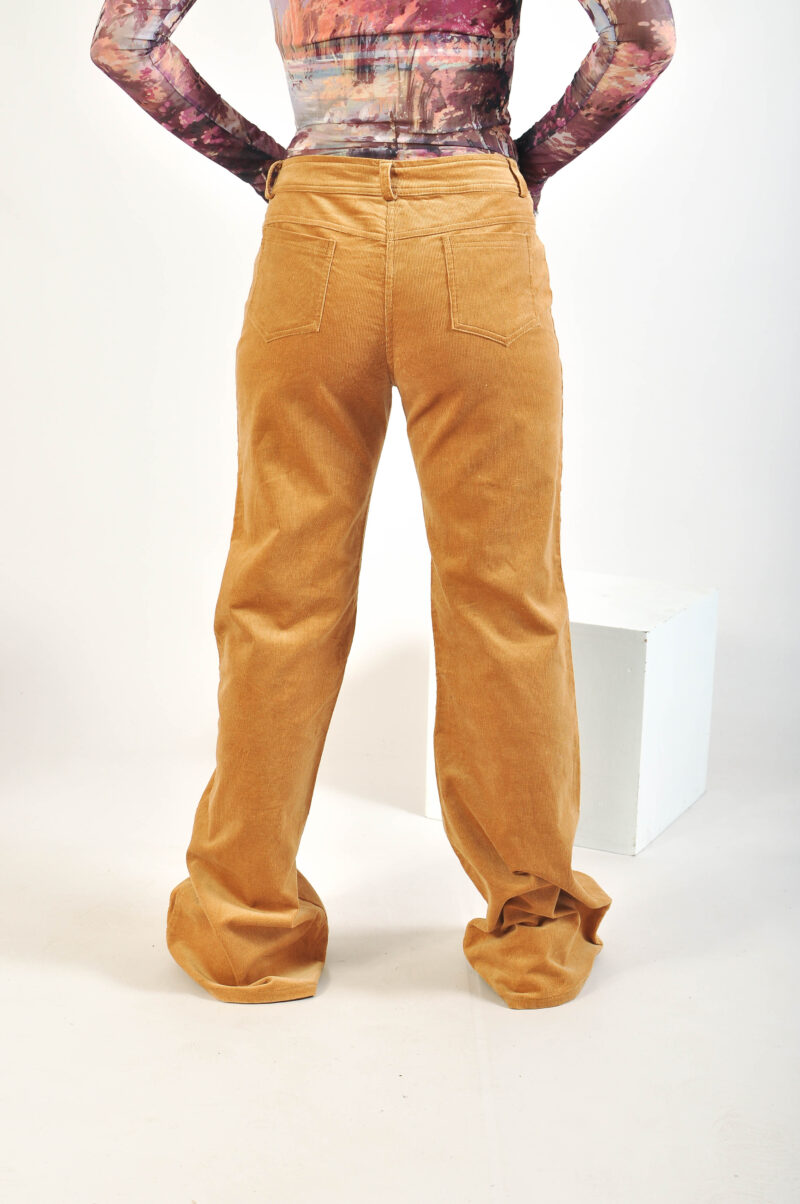 Vintage 00s brown corduroy flare trousers - Image 4