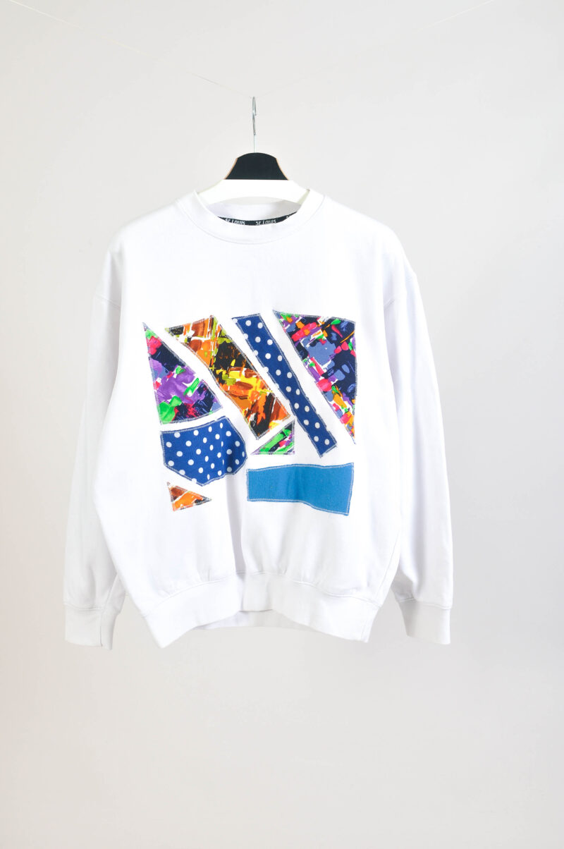 Vintage 00s reworked white sweatshirt