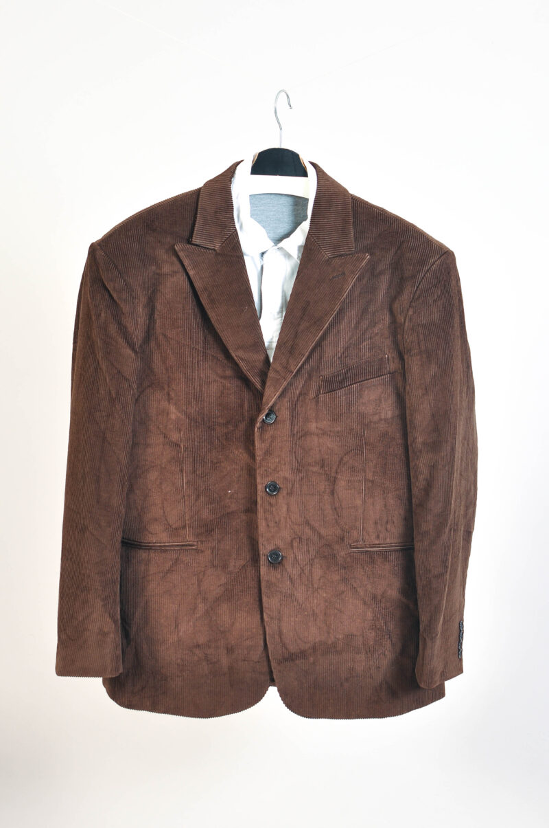 Vintage 90s brown corduroy blazer jacket