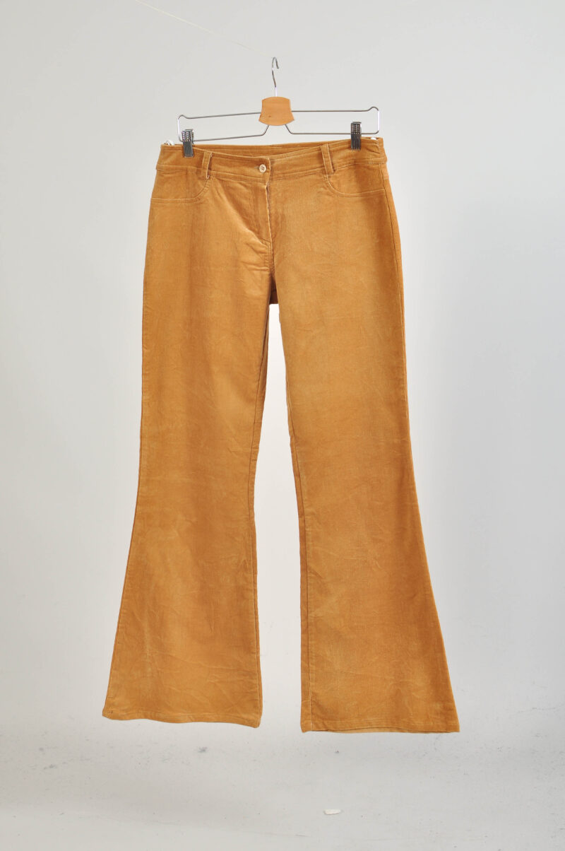 Vintage 00s brown corduroy flare trousers - Image 2