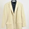 Vintage 00s cotton blazer in light yellow