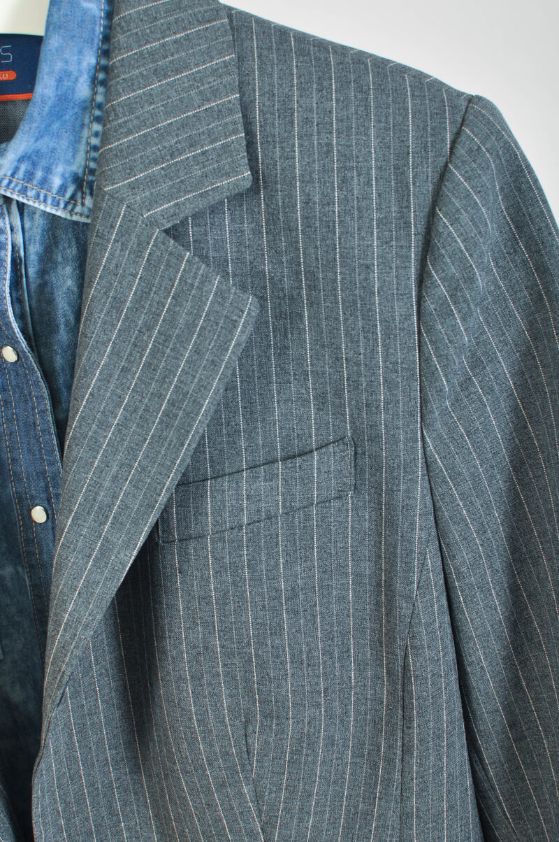Vintage 00s grey blazer jacket - Image 3