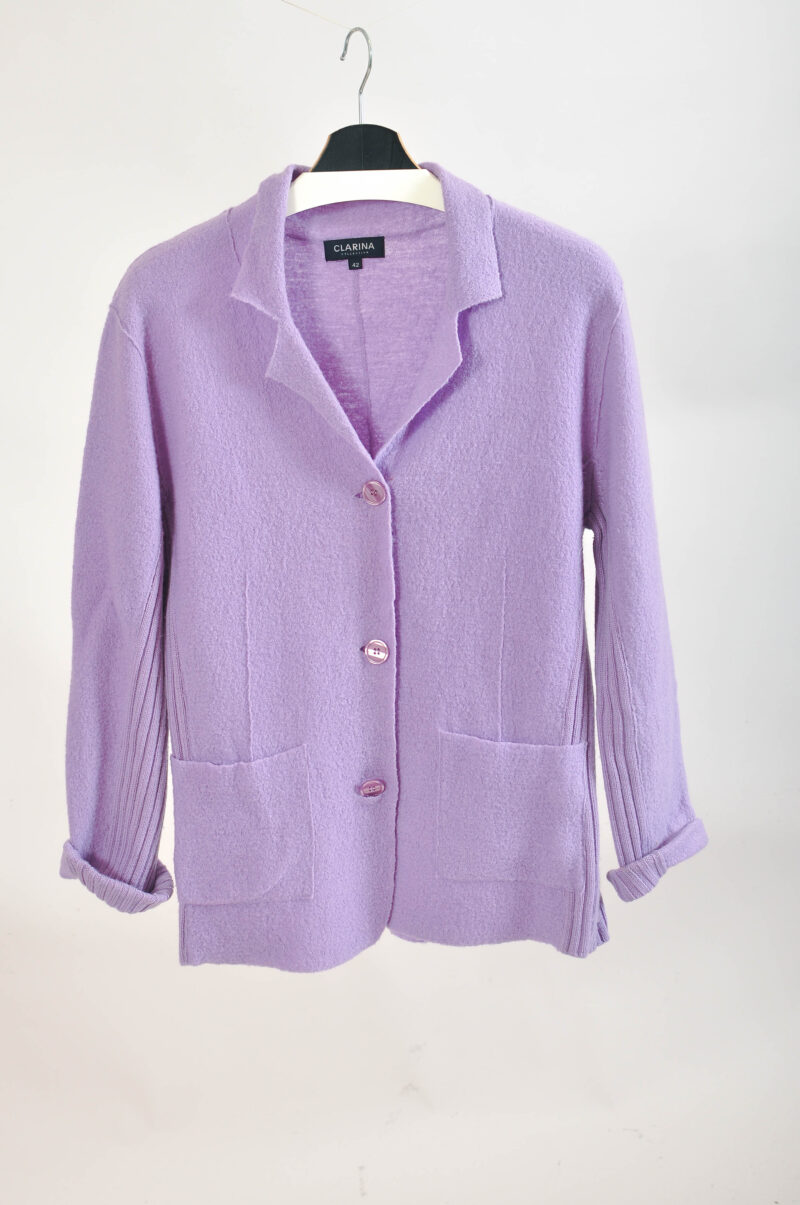 Vintage 90s Lilac Cardigan by Clarina