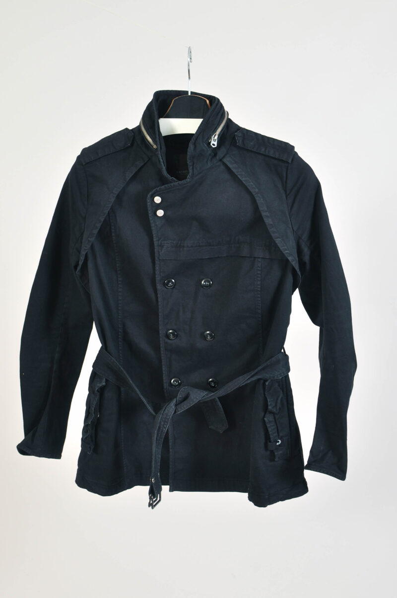 Vintage 00s G-Star trench coat in black