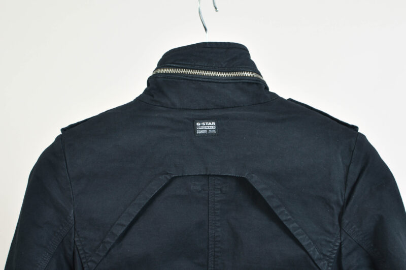 Vintage 00s G-Star trench coat in black - Image 6