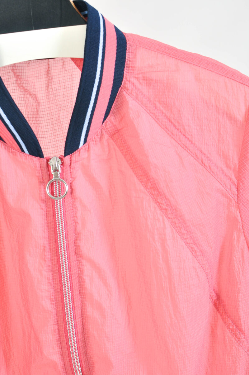 Vintage 00s baby pink lightweight bomber jacket - Image 3