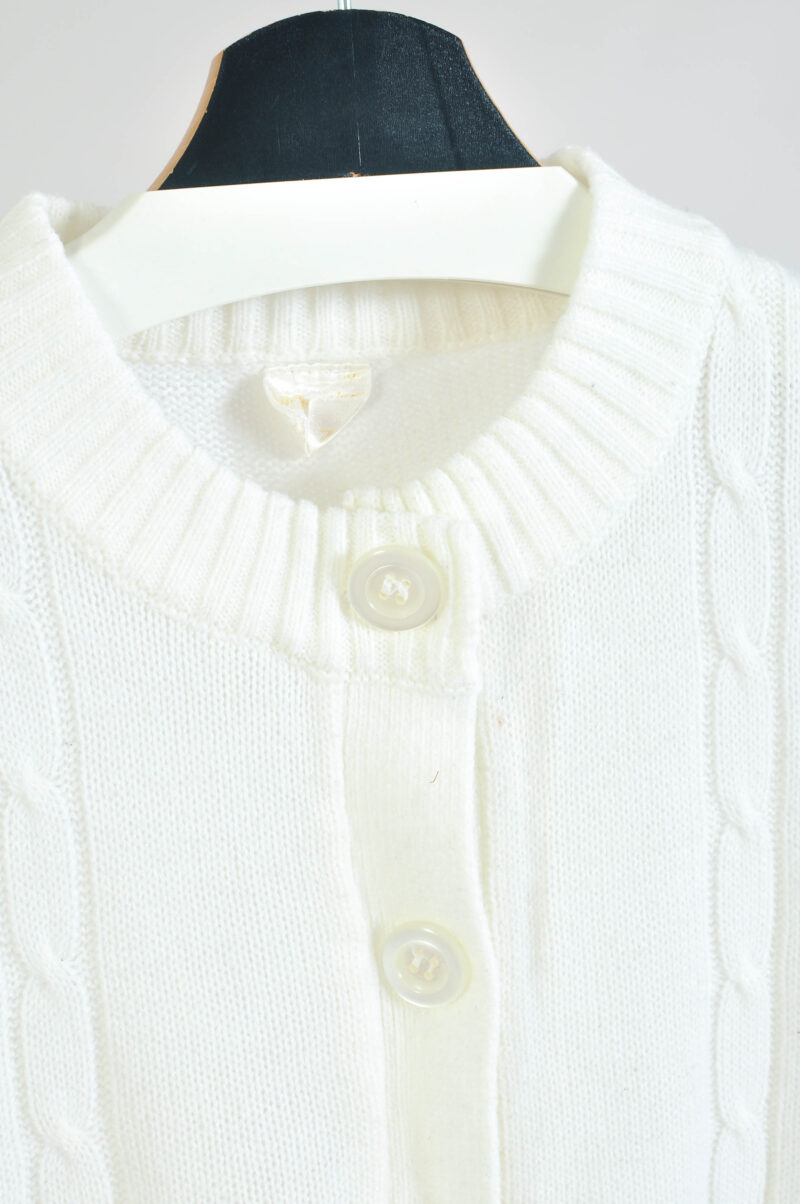 Vintage 80s white cardigan - Image 4