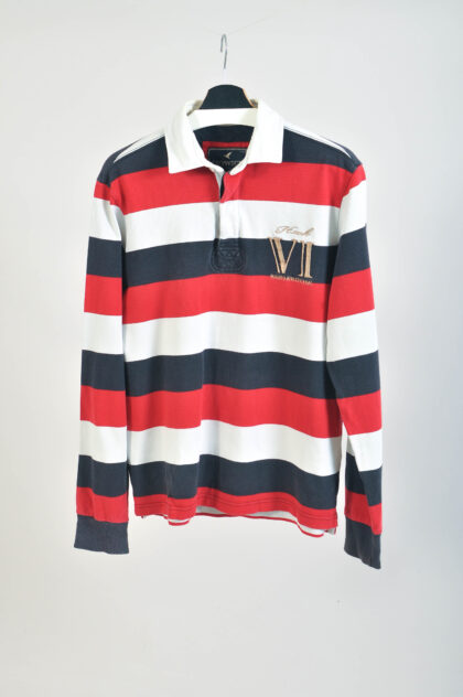 Vintage 00s Y2K Long Sleeve Polo Shirt Cotton | M