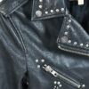 Vintage Y2K Walter Baker Real Leather Studded Biker Jacket - Image 3
