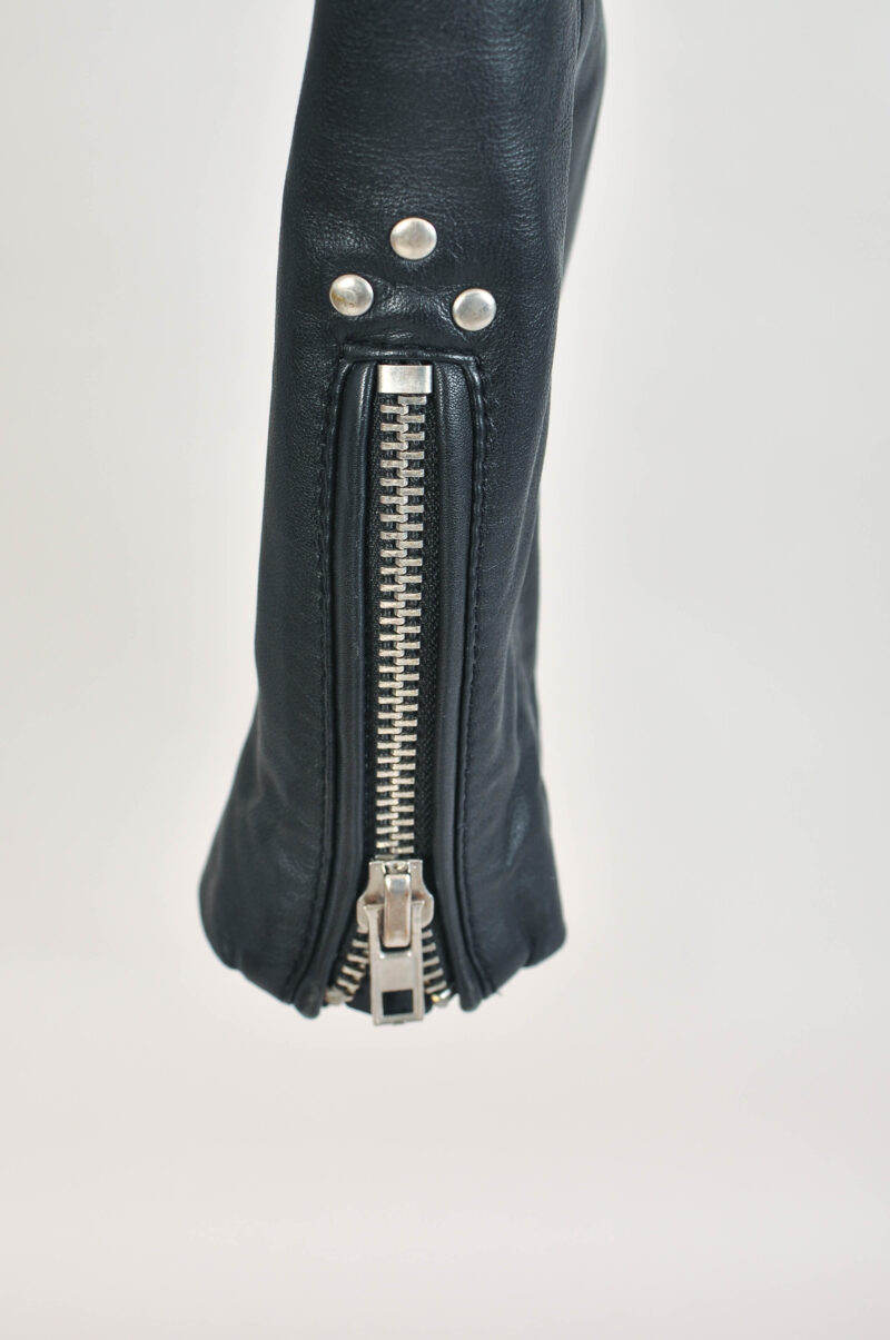 Vintage Y2K Walter Baker Real Leather Studded Biker Jacket - Image 6