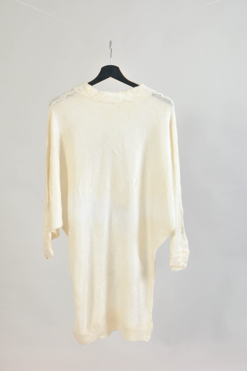 Vintage 90s Knitwear Jumper in White - Image 6