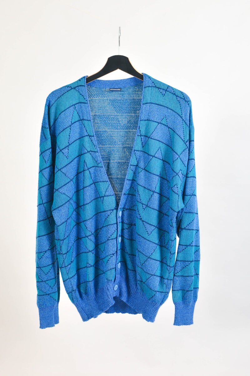 Vintage 90s Abstract Print Cardigan