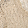 Vintage 90s Linen Sheer Top - Beige - Image 4