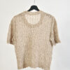 Vintage 90s Linen Sheer Top - Beige - Image 6