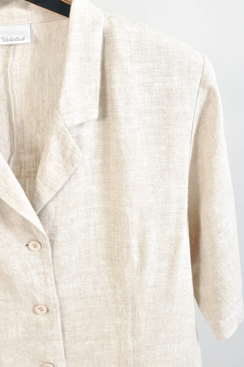 Vintage 90s Linen Jacket - Image 3