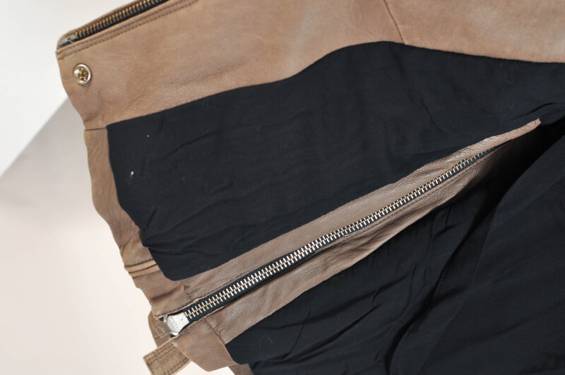 Vintage 00s IRO Beige Real Leather Jacket - Image 7