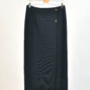Vintage 90s Wrap-Up Maxi Black Skirt