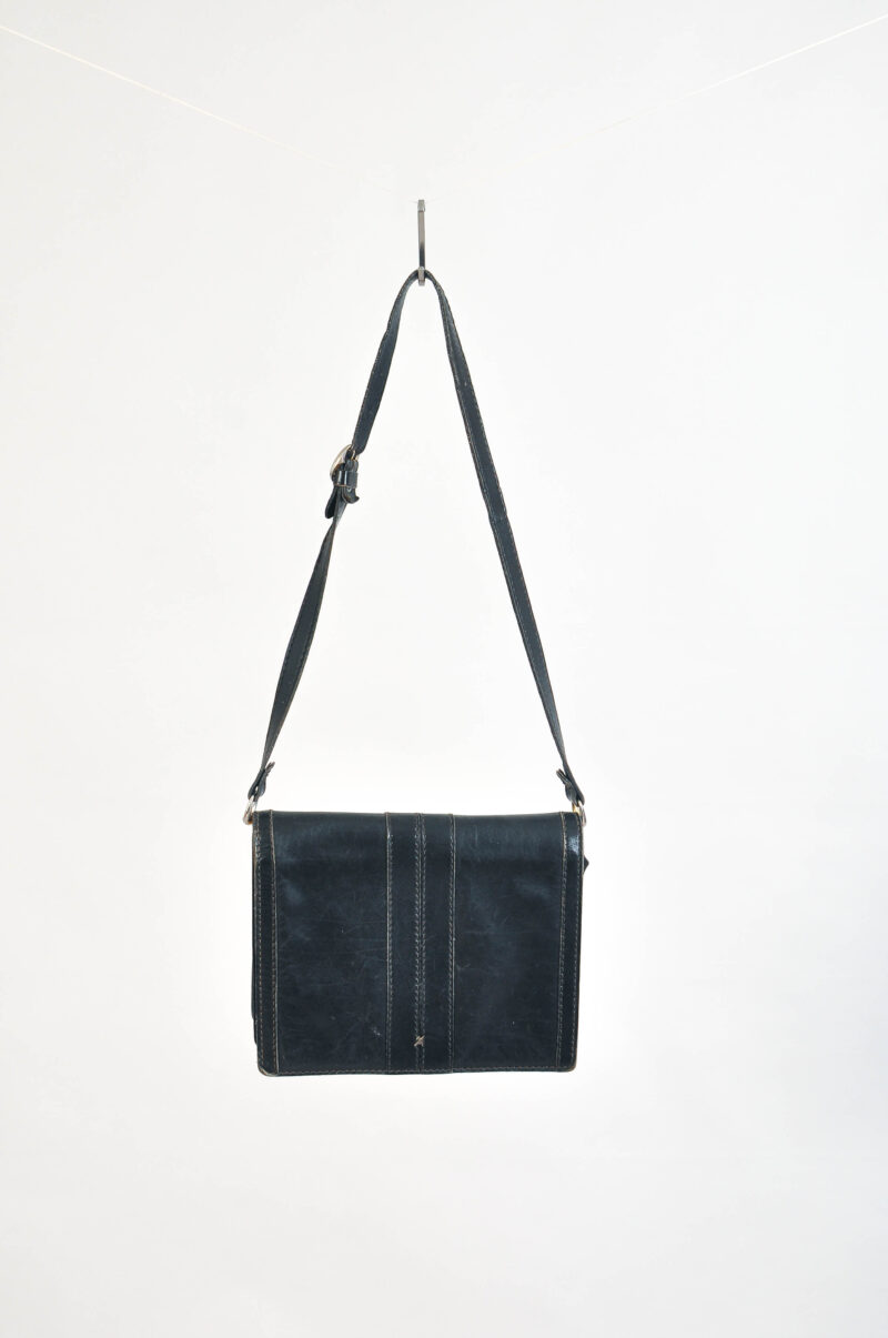 Vintage 90s Real Leather Shoulder Bag
