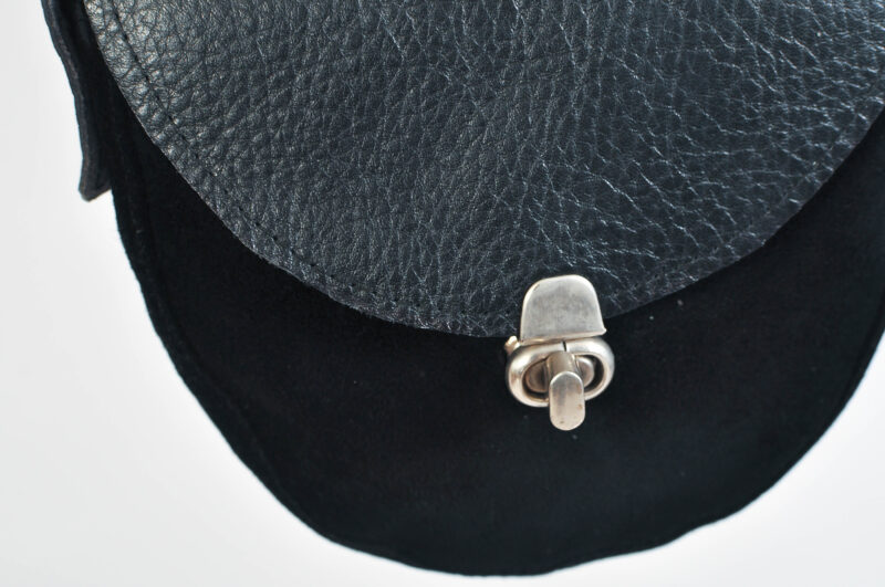 Vintage 90s Real Leather Mini Bag - Black - Image 4