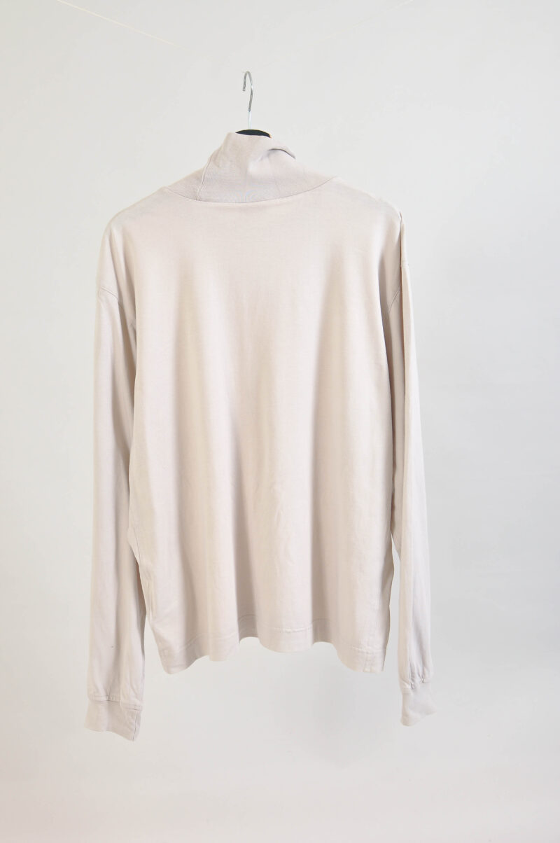 Vintage 90s Adidas Long Sleeve Turtleneck Top in Beige - Image 6