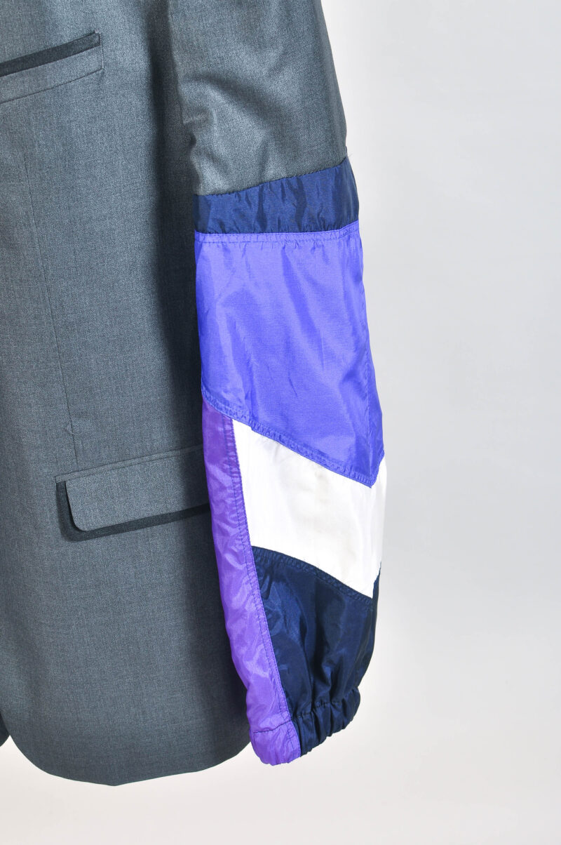 Vintage 00s Reworked Wool Blazer Jacket - Image 3