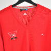 Vintage 80s J.Lindeberg Club Jagt 1980 Jumper in Red - Image 3
