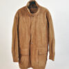 Vintage 00s Suede Leather Lined Parka Coat