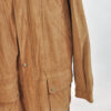 Vintage 00s Suede Leather Lined Parka Coat - Image 4