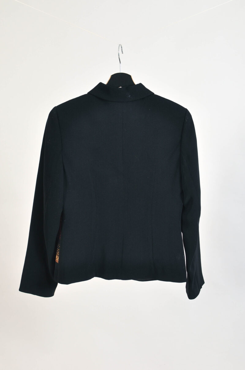Vintage 90s Zip-Up Shiny Jacket - Image 5