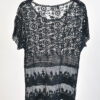 Vintage 00s Sheer Black Top