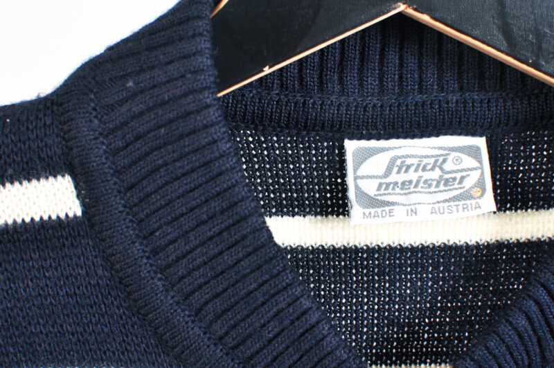 Vintage 90s Bomber Cardigan Strick Meister Wool - Size S - Image 6