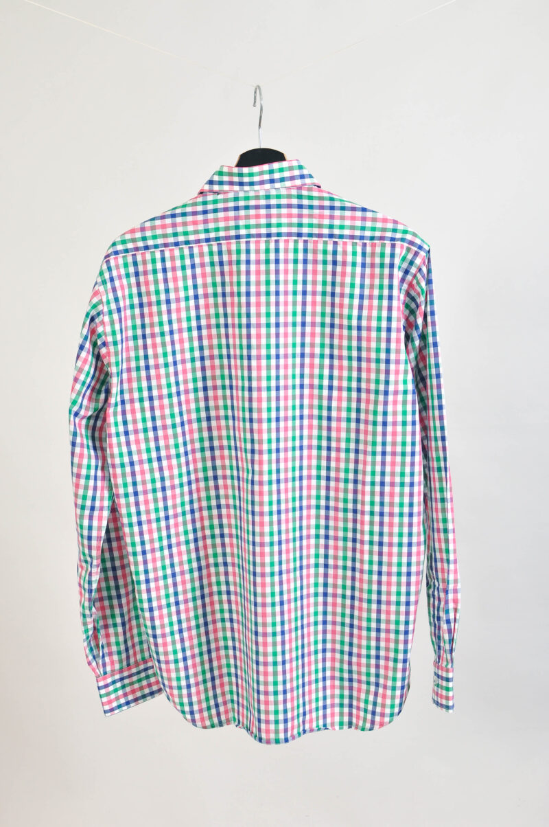 Vintage 00s Checkered Long Sleeve Shirt Luca Maldini – L/XL - Image 5