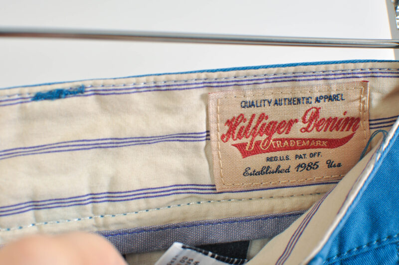 Vintage 00s Hilfiger Denim Blue Trousers | Size 33–34 - Image 4