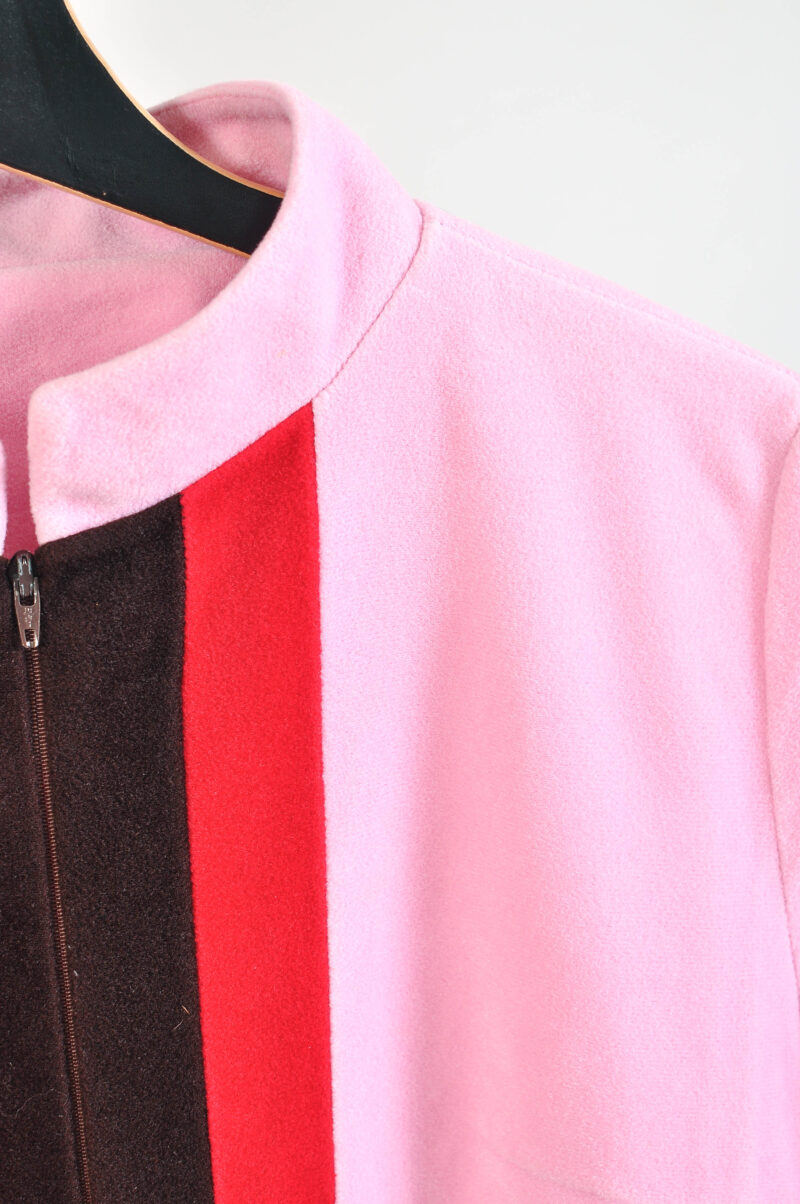 Vintage 90s Light Pink Fleece Dress | Cozy M–L Fit - Image 4