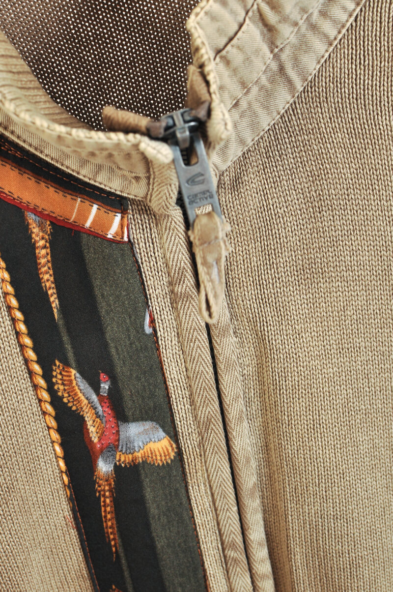 Vintage 00s Camel Reworked Cardigan XXL - Image 5