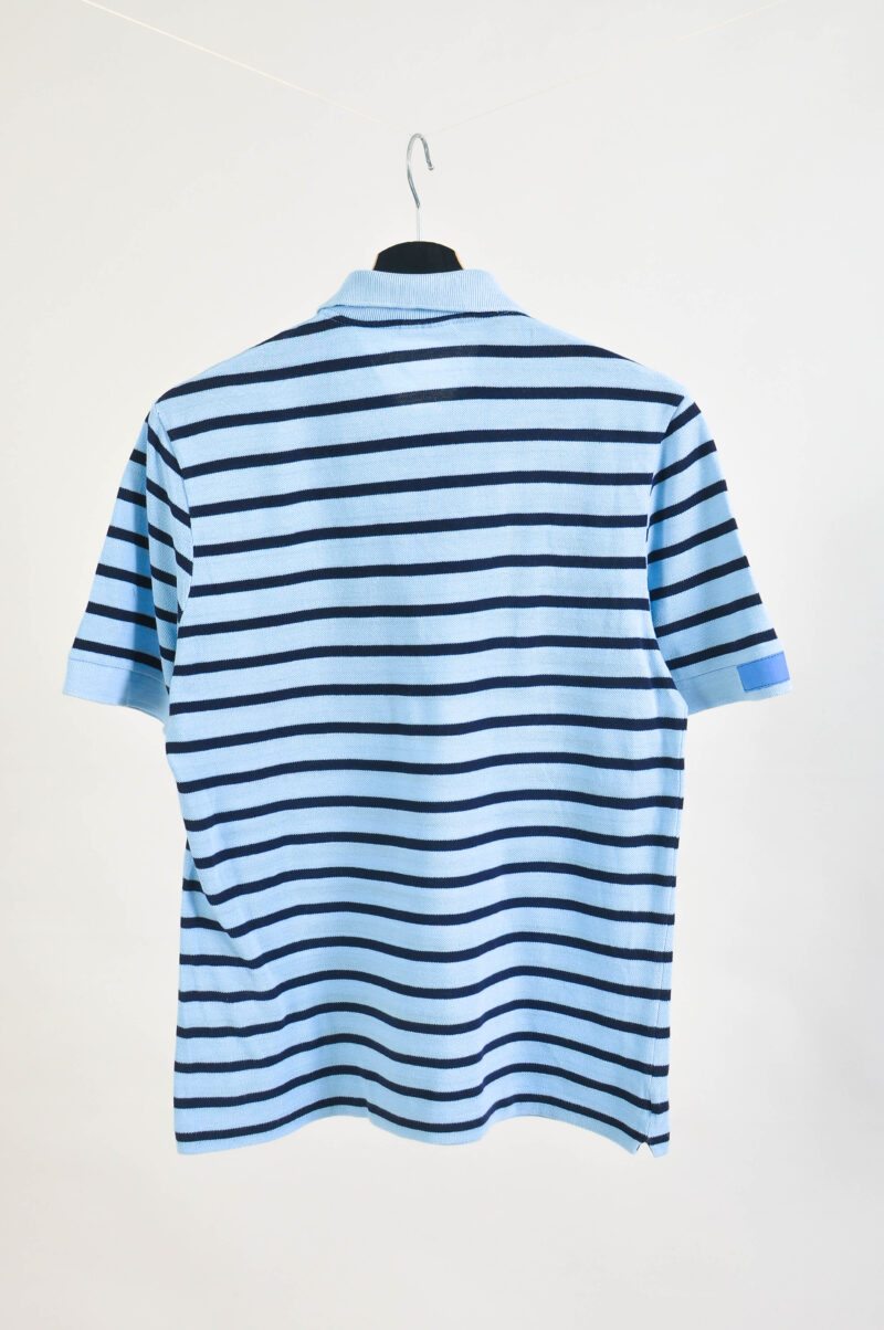 Vintage 00s Reworked Striped Polo Shirt | S-M Fit - Image 5