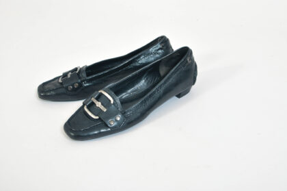 Vintage 00s Kennel und Schmenger Black Ballerina Shoes UK 4