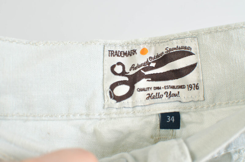 Vintage 00s Linen Cargo Shorts | Size 34 | L–XL Fit - Image 4