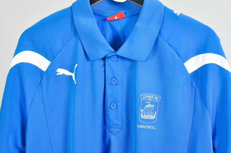 Puma Vintage 2000s Lidingö SK Handball Club Polo Shirt XL - Image 3