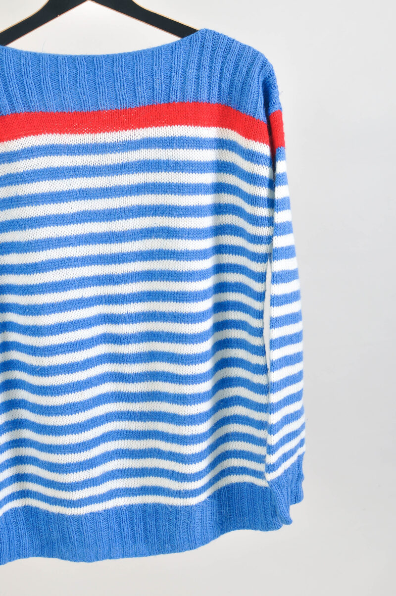 Vintage 90s Handmade Striped Jumper - Image 4