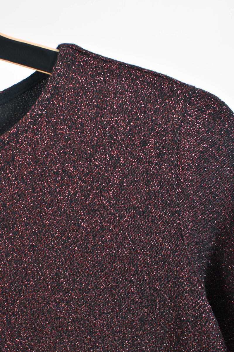 Vintage 00s Dark Brown Sequin Top | Y2K Party Style | M Size - Image 3