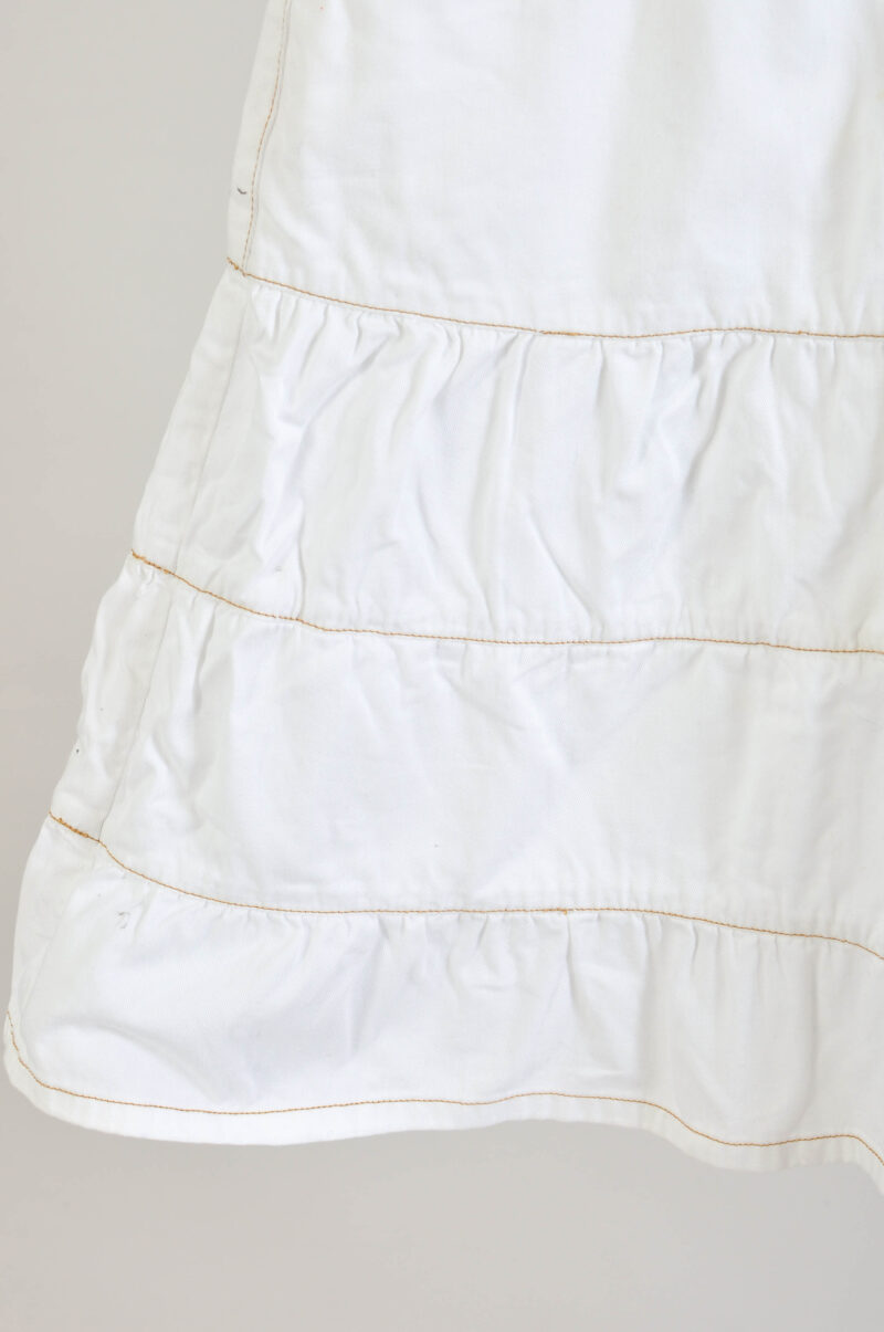 Vintage 00s White Denim Skirt | Attitude Y2K Style - Image 3