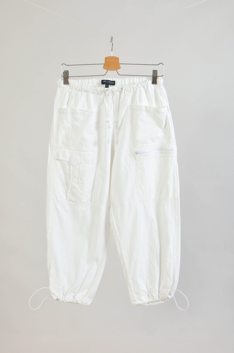 Vintage 00s White Capri Shorts Mark Lauge – Size S