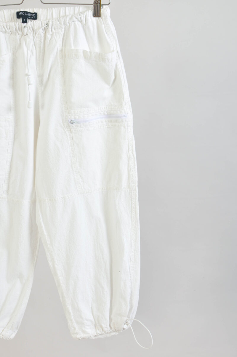Vintage 00s White Capri Shorts Mark Lauge – Size S - Image 3