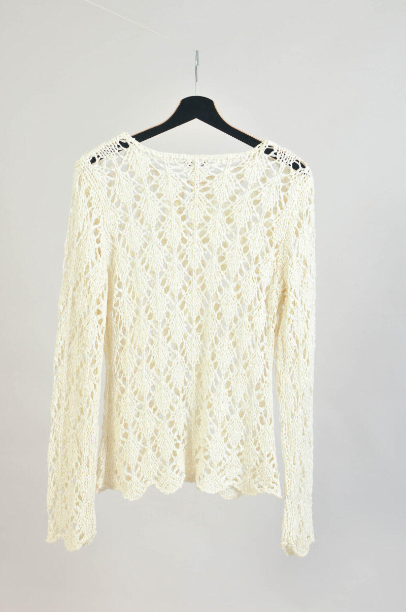 Vintage 00s Marie Philippe Boho Crochet Jumper – XL - Image 6