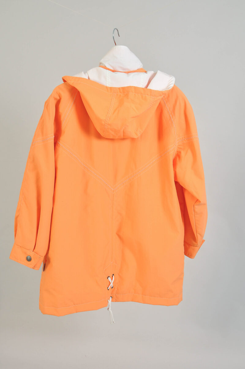 Vintage 90s Orange Windbreaker Jacket M-L – Oversized - Image 4